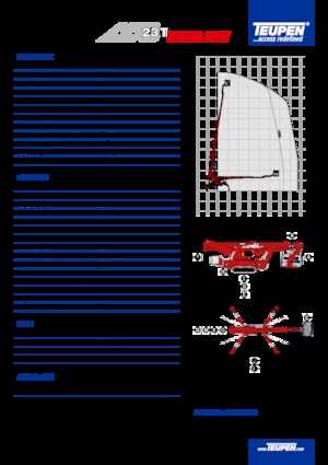 Lánctalpas teleszkópgémes munkaállványok TEUPEN LEO23T 