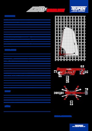 Lánctalpas teleszkópgémes munkaállványok TEUPEN LEO31T
