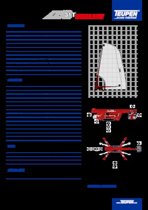Lánctalpas teleszkópgémes munkaállványok TEUPEN LEO31T