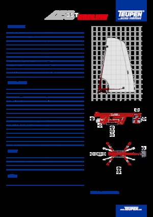 Lánctalpas teleszkópgémes munkaállványok TEUPEN LEO35T