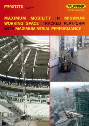 Lánctalpas teleszkópgémes munkaállványok Palfinger P 390 TJTK