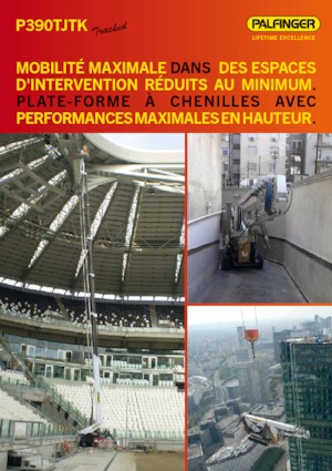 Lánctalpas teleszkópgémes munkaállványok Palfinger P 390 TJTK