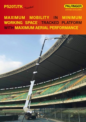 Lánctalpas teleszkópgémes munkaállványok Palfinger P 520 TJTK