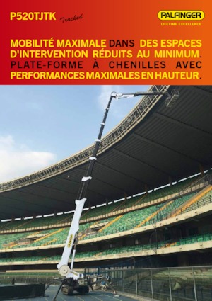 Lánctalpas teleszkópgémes munkaállványok Palfinger P 520 TJTK