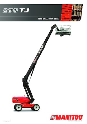 Gumikerekes töretőgémes munkaállványok Manitou 260 TJ-X