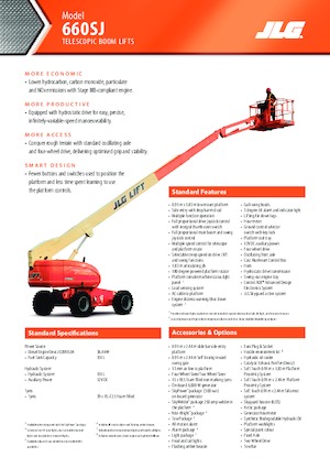 Gumikerekes töretőgémes munkaállványok JLG 660SJ