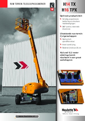 Gumikerekes töretőgémes munkaállványok Haulotte H16 TPX