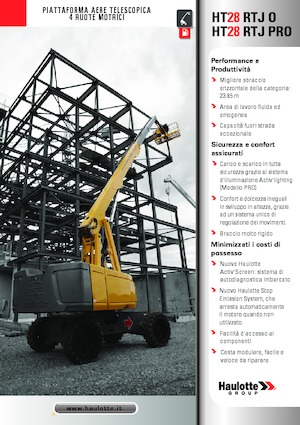 Gumikerekes töretőgémes munkaállványok Haulotte HT28 RTJ PRO