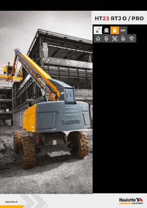 Gumikerekes töretőgémes munkaállványok Haulotte HT23 RTJ PRO