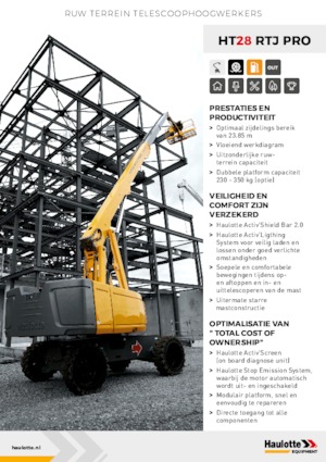Gumikerekes töretőgémes munkaállványok Haulotte HT28 RTJ PRO
