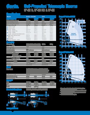 Gumikerekes töretőgémes munkaállványok Genie S-65