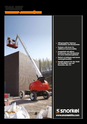 Gumikerekes töretőgémes munkaállványok Snorkel T46JRT