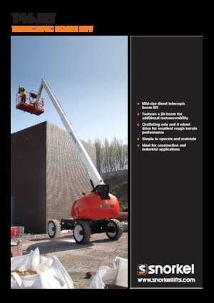 Gumikerekes töretőgémes munkaállványok Snorkel T46JRT
