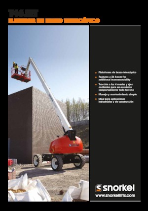Gumikerekes töretőgémes munkaállványok Snorkel T46JRT