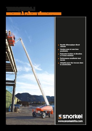 Gumikerekes töretőgémes munkaállványok Snorkel TB86J