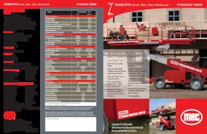 Gumikerekes töretőgémes munkaállványok MEC TITAN BOOM 40-S