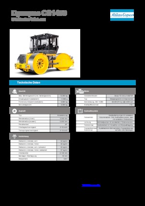 Háromtengelyes hengerek Dynapac CS 1400