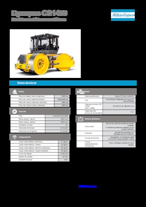 Háromtengelyes hengerek Dynapac CS 1400