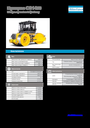 Háromtengelyes hengerek Dynapac CS 1400