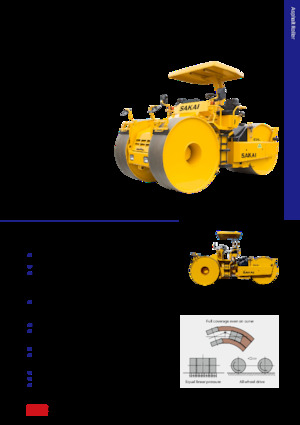 Háromtengelyes hengerek Sakai R2H-4