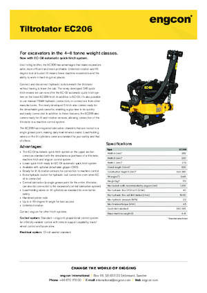 Tiltrotátorok engcon EC206