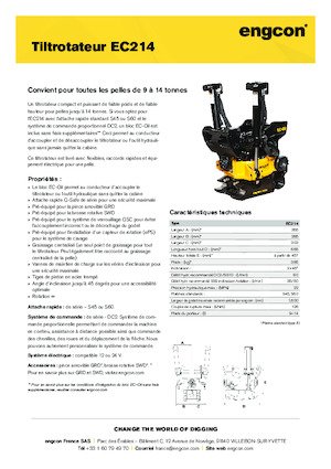 Tiltrotátorok engcon EC214