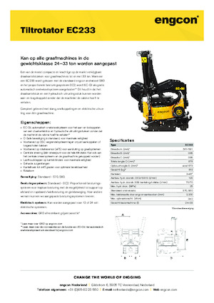 Tiltrotátorok engcon EC233