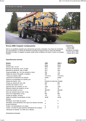 Rönkrakodó daruk Kronos 4000