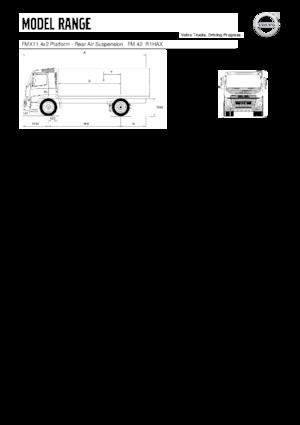 Merevvázak Volvo Trucks FMX11.330 4x2 Platform