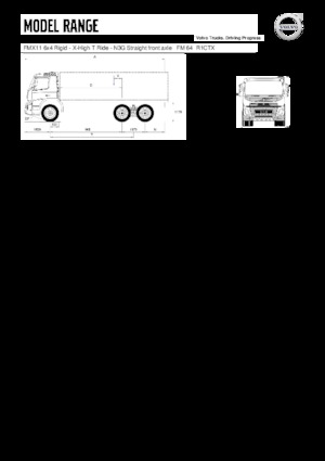 Merevvázak Volvo Trucks FMX11.330 6x4 Rigid - X-High T Ride