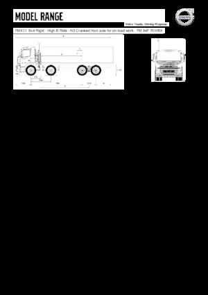 Merevvázak Volvo Trucks FMX11.350 8x4 Rigid - High B Ride