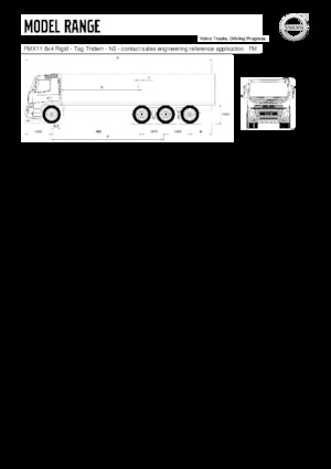 Merevvázak Volvo Trucks FMX11.350 8x4 Rigid - Tag Tridem