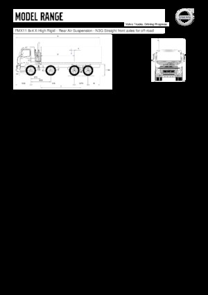 Merevvázak Volvo Trucks FMX11.330 8x4 X-High Rigid