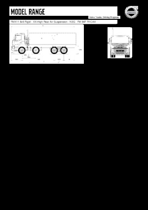 Merevvázak Volvo Trucks FMX11.350 8x6 Rigid - XX-High