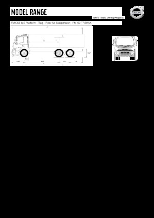 Merevvázak Volvo Trucks FMX13.420 6x2 Platform - Tag