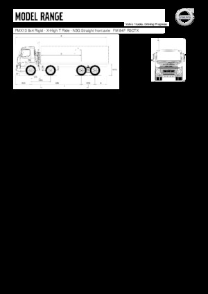 Merevvázak Volvo Trucks FMX13.420 8x4 Rigid - X-High T Ride