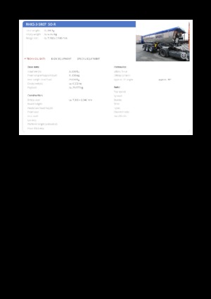 Billenőplatós/billencs félpótkocsikk Reisch RHKS-3-SR07 ISO-R