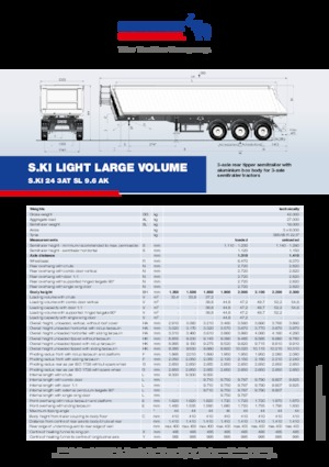 Billenőplatós/billencs félpótkocsikk Schmitz Cargobull S.KI LIGHT 24 3AT SL 9.6 AK