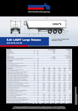 Billenőplatós/billencs félpótkocsikk Schmitz Cargobull S.KI LIGHT 24 SL 9.6 AK