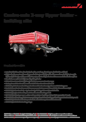 Billenőplatós/billencs pótkocsikk Schwarzmüller Centre-axle 3-way tipper trailer - building site