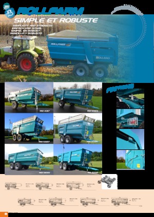 Billenő pótkocsik Rolland ROLLFARM 5023