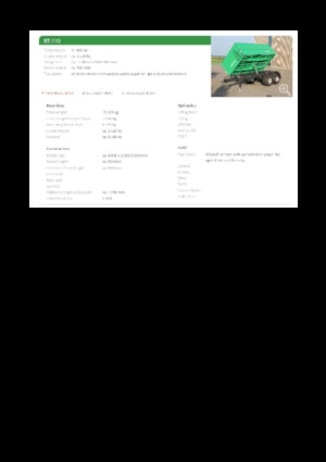 Billenő pótkocsik Reisch RT-110