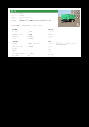 Billenő pótkocsik Reisch RT-130