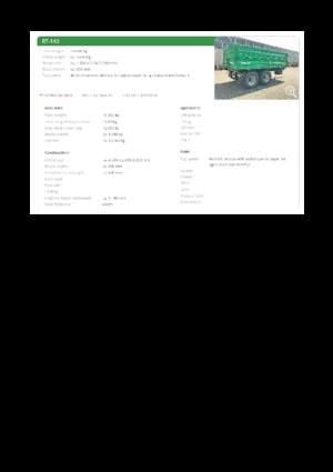 Billenő pótkocsik Reisch RT-140