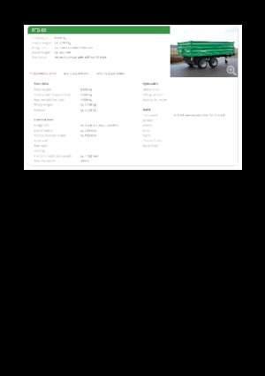 Billenő pótkocsik Reisch RTD-80