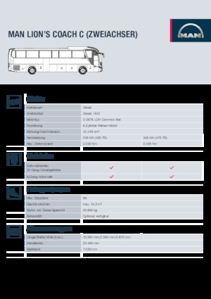 Túristabuszok/autóbuszok MAN Lion’s Coach C