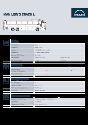 Túristabuszok/autóbuszok MAN Lion’s Coach L