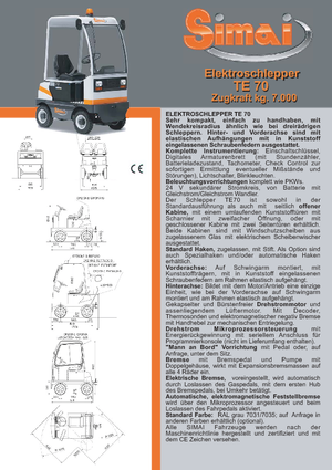 Vontatók Simai TE 70 ac