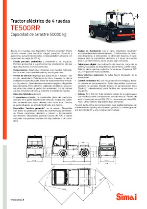 Vontatók Simai TE 500 RR