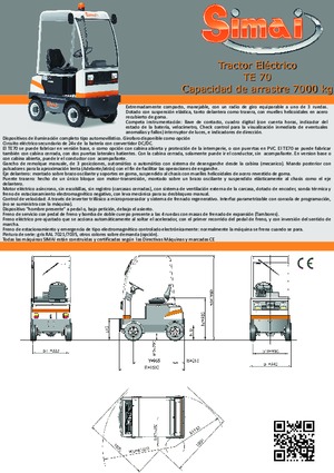 Vontatók Simai TE 70 ac